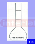 Flask Volumetric (Measuring) Sugar Estimation with two marks without stopper, class B